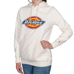 Dickies Women's Logo Hoodie, White, Medium - NWT